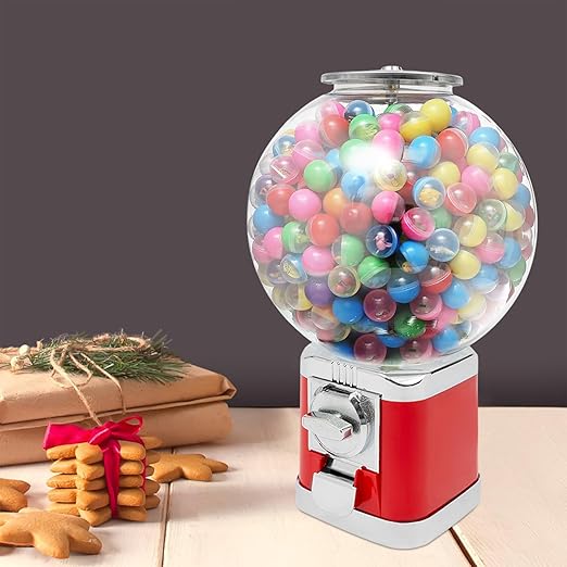 Vending Machine, 1.26 in Ball Bulk Vending Machine Classic Bubble Capsule Toys Dispenser, Commercial Candy Gumball Machine for Game Stores and Retail Stores