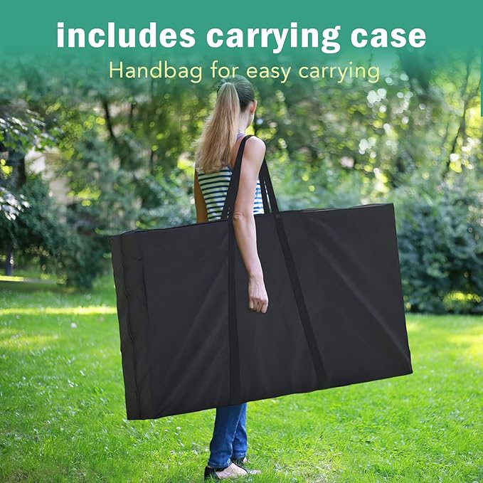 Cornhole Board Set, 4 ft x 2 ft Regulation Size Corn Hole Game Set for Adults with Set of 8 Corn Hole Toss Bags and Carrying Case