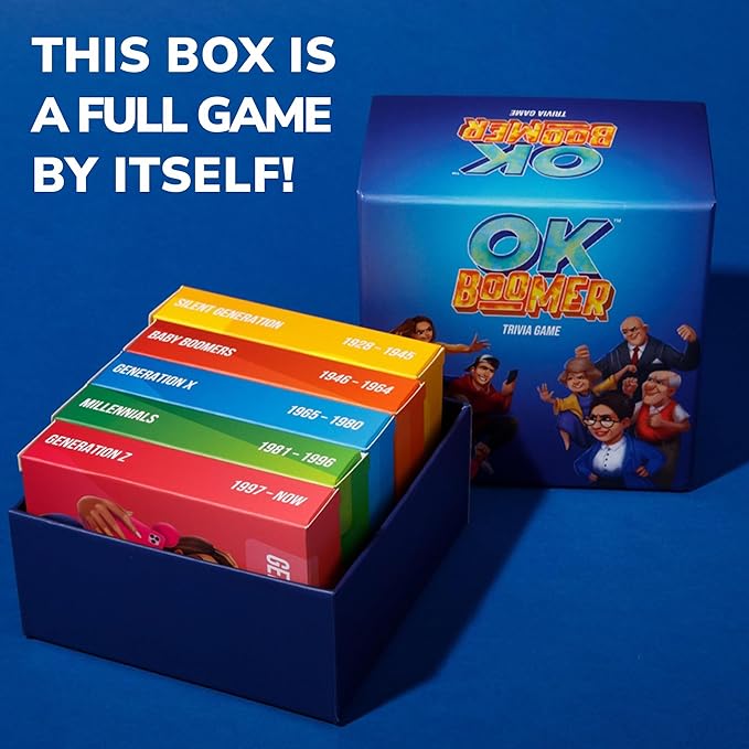 QUOKKA OK Boomer Family Game - Volume II - Board Games for Family Night - Trivia Card Games for Adults & Families Volume ll - Fun Party Millennials vs Boomers Game for All Ages 15+