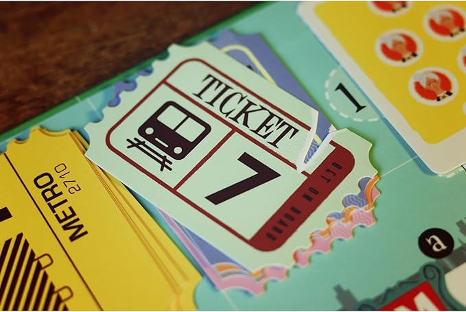 IELLO: Get On Board: Paris & Rome - A Clever Flip & Write Board Game, Create The Best Metro Line in Two Cities, Ages 8+, 1-5 Players, 30 Mins