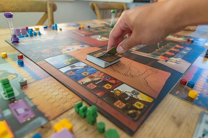 Stonemaier Games: Pendulum | A Worker Placement, Time-Optimization Strategy Board Game | Time is The Most Precious Resource as You Attempt to Rule Dunya | 1-5 Players, 90 Mins, Ages 14+