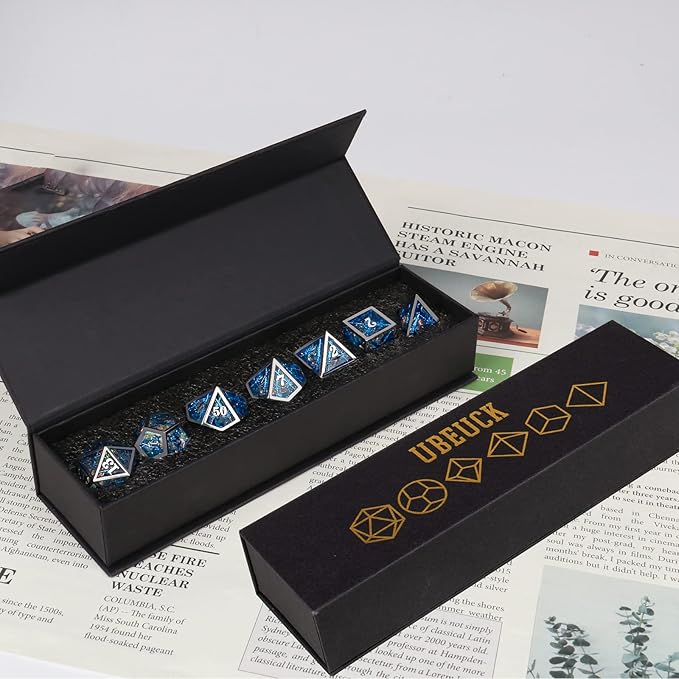 Dragon dice Set (Metallic Blue)