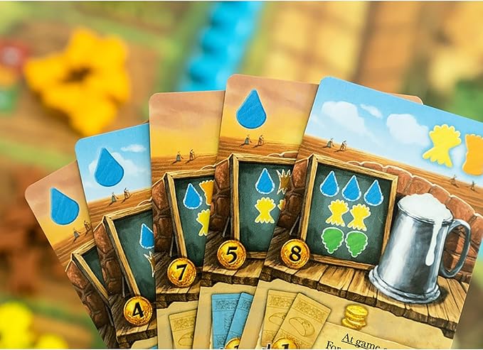 Beer & Bread Multi-Use Card Game, Resource Management Strategy, Head-to-Head Brewing & Baking, Ages 10+, 2 Players, 30 Minute Playing Time