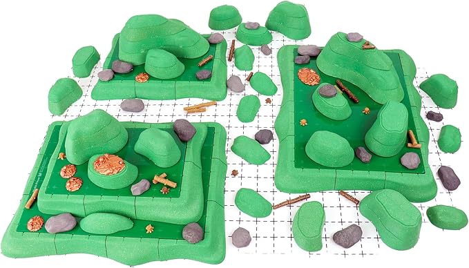 Chimera Terrain Set - Mini Dungeon Castle Cavern DND Terrain for Tabletop RPGs, Dungeons & Dragons, Pathfinder, War Gaming, and More! - by DCD (137+pcs, 7sqft)