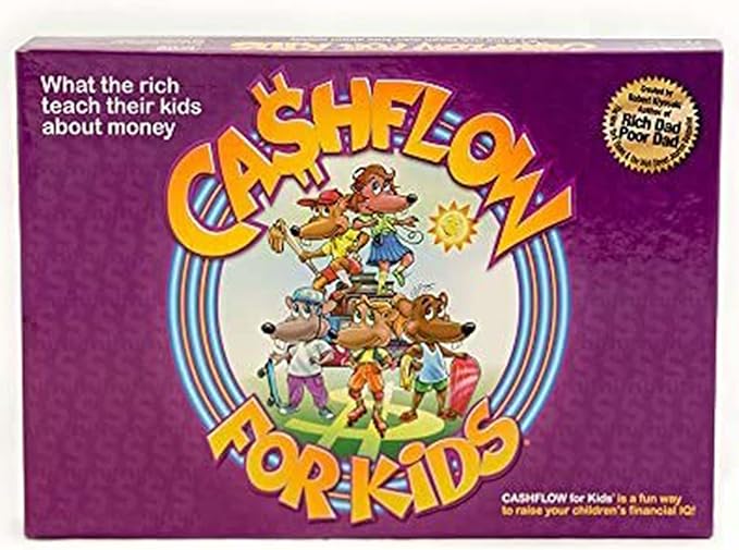 Rich Dad Cashflow Board Game for Kids, Children's Edition, Up to 6 Players, Ages 6+