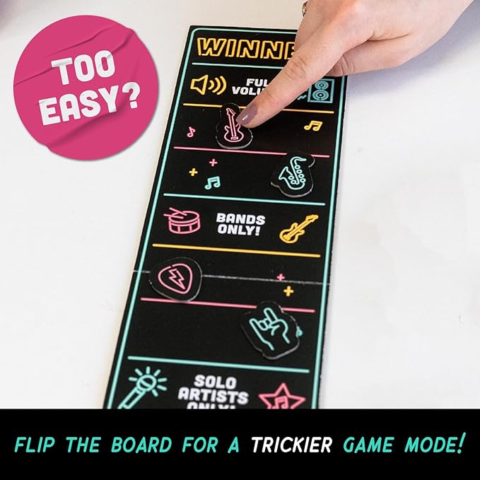 Lucky Egg Official Grab The Mic – Family Karaoke Game, 8+ Year Olds, 2-10 Players - Board Game for Bad Singers with 250 Lyrics (125 Cards) for Hilarious Game Nights & Birthday Party, Kids Gift