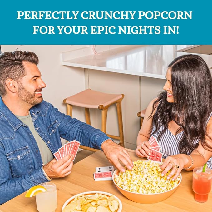 Franklin’s Gourmet Popcorn Organic Popcorn Kernels for Popping - 28oz Tub Pack of 2 - Made in USA, Non-GMO & All-Natural - Old Fashioned Unpopped Popcorn Kernels for Popcorn Machine