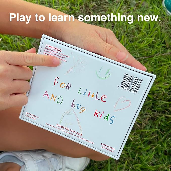 WE'RE NOT REALLY STRANGERS Kids Edition Card Game - 150 Conversation & Activity Cards for Kids, Adults, & Teens – for Fun Memorable Family Game Nights and Kid’s Party, Ages 5+, 2-6 Players