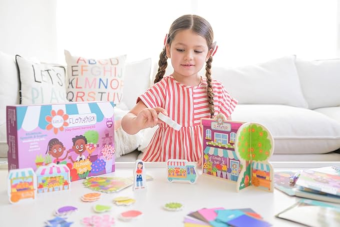 Flower Shop Bilingual Learning Kit | Hello, Flower Shop! - Hola, Florera! Interactive Learning Activities Spanish and English Educational Resources for Kids 3+