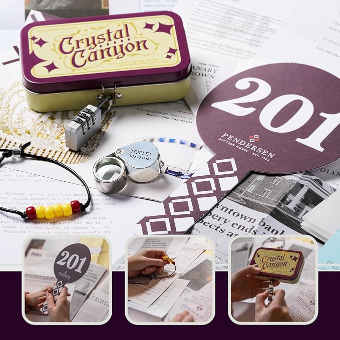 Hunt a Killer: Homicide at The Heist, Solve the Murder of a Brilliant Jewel Thief, Murder Mystery Game for Adults, Perfect for True Crime Fans, Mystery Box for Game Night, Designed 1+ Players Ages 14+