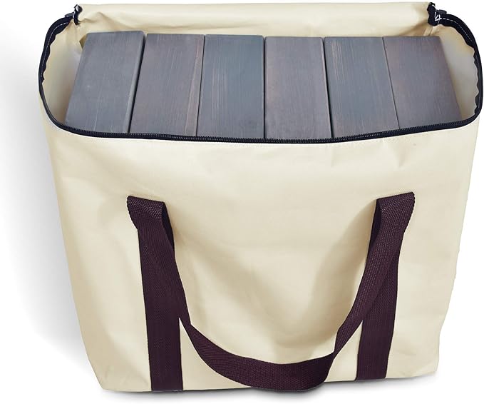 GoSports Giant Wooden Stacking Game - Stacks Up to 5 ft - Choose Brown Wood Stain, Gray, Natural, Stars & Stripes, or Tropical Hardwood - Toppling Tower