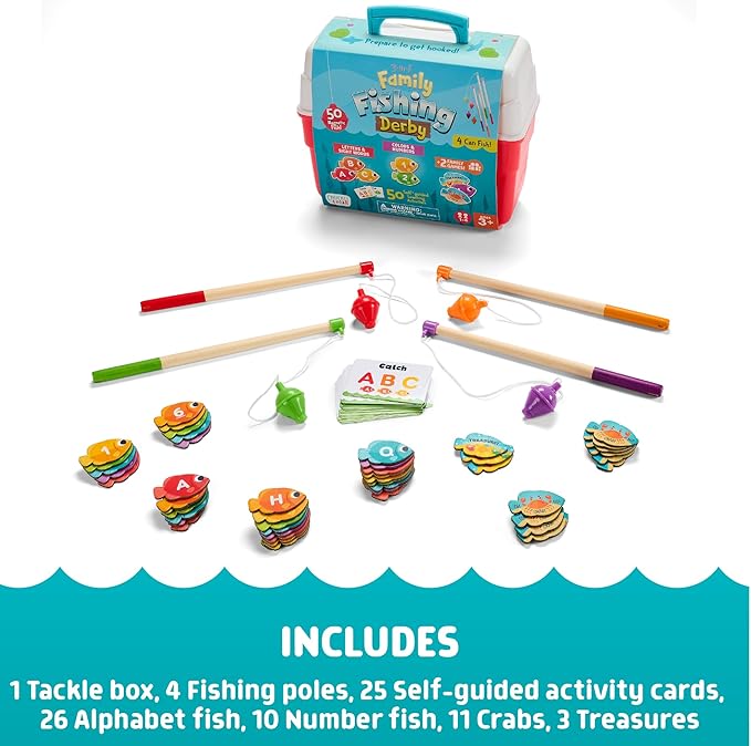 Chuckle & Roar Family Fishing Derby Learn While You Play Game