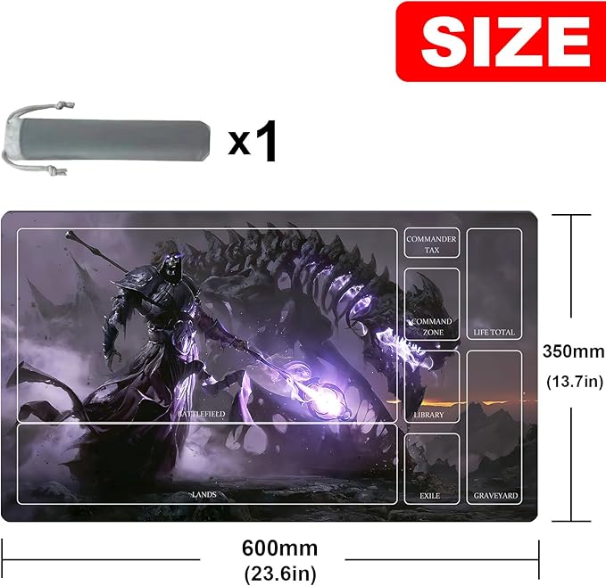 MTG Playmat Table Mats Size 60X35 cm Mousepad Compatible for MTG RPG CCG Trading Card Game Play mats Original Play Mat Art Designs & Accessories (9)