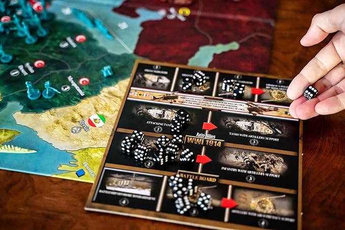 Renegade Game Studios: Axis & Allies: WWI 1914 - A Strategic War Board Game for 2-8 Players, Ages 14 and up, Intense Strategy Gameplay, 4 to 6 Hour Play Time