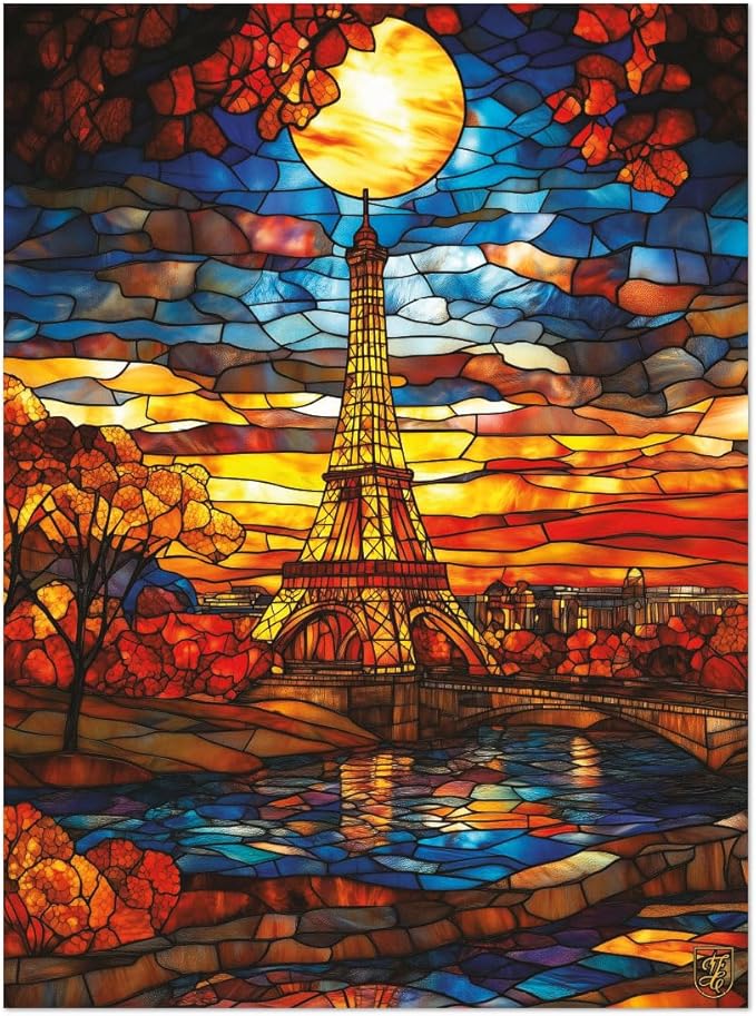 Ceaco - Sapphire Select - Francisco Caballero - Parisian Dream - 1000 Piece Jigsaw Puzzle – Challenging & Fun – Blue Core Puzzle Board – Giftable Display Box - Full Size Poster Included