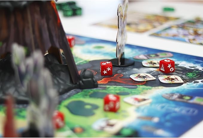 IELLO: King of Monster Island - Strategy Board Game, Sequel of The King of Line, Family Game, Play Cooperatively, Ages 10+, 1-5 Players, 60 Minutes