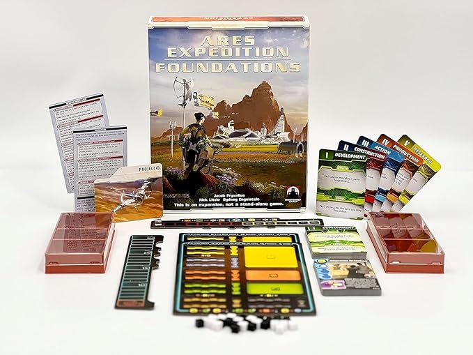 Terraforming Mars Ares Expedition: Foundations by Stronghold Games, Strategy Expansion Board Game