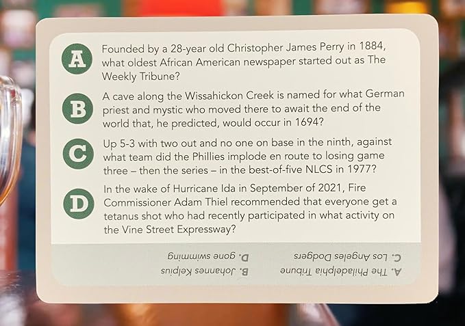 You Gotta Know Philadelphia Hometown - Trivia Game
