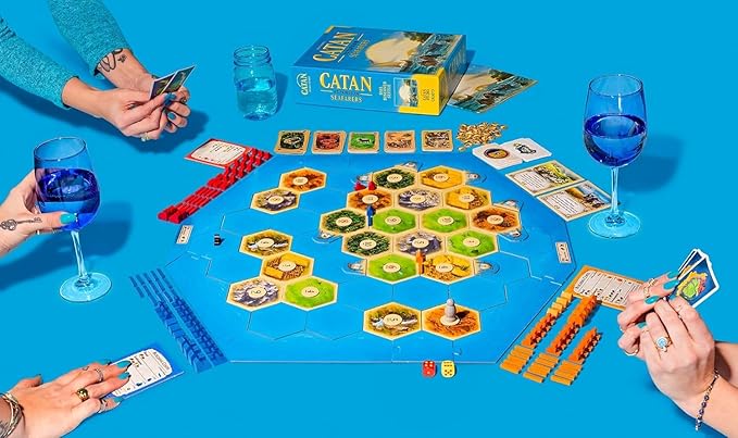CATAN Seafarers Board Game Expansion - Explore, Settle, and Conquer New Isles! Strategy Game, Family Game for Kids and Adults, Ages 10+, 3-4 Players, 60 Minute Playtime, Made by CATAN Studio