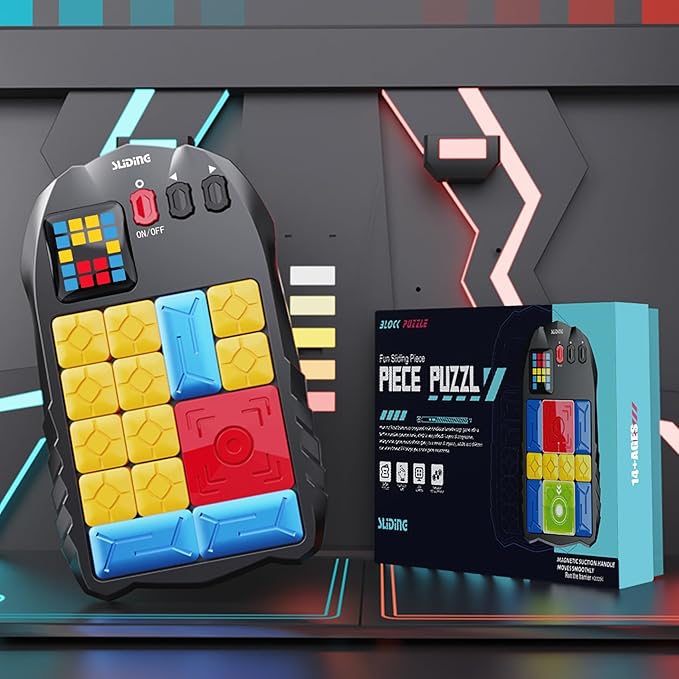 Super Slide Puzzle Game,Puzzle Games - with 500+ Levels,Unblock Super Slide Electronic Sliding Puzzle Brain Game Toy,Brain Teaser Puzzle Fun for All Ages
