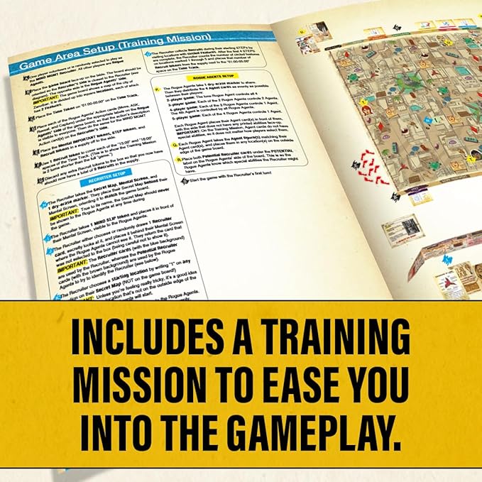 Mind MGMT: The Psychic Espionage Game - Strategic Deduction Board Game for 2-5 Players - Hidden Movement & Cooperative Play - Ages 14+