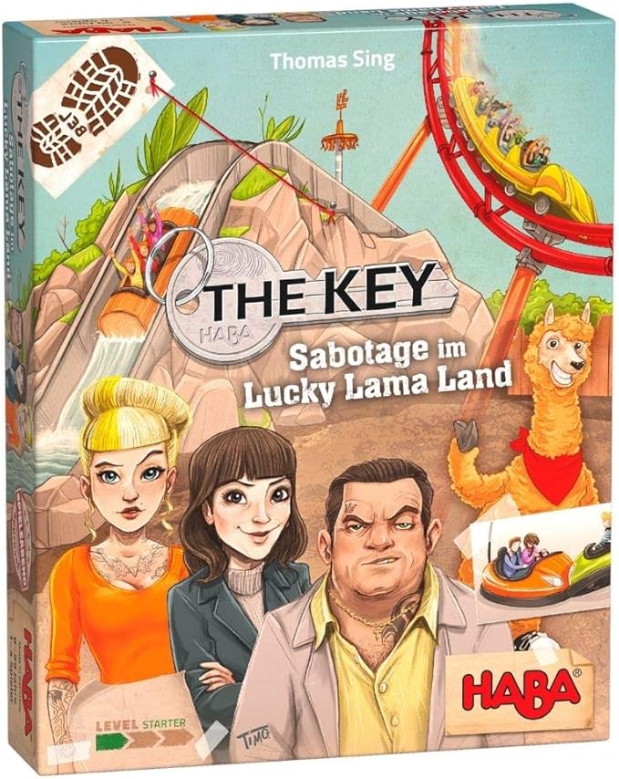 HABA The Key: Sabotage at Lucky Llama Land Simultaneous Deduction Game for Ages 8+