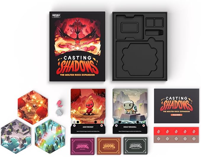 Casting Shadows: Molten Rock Expansion - Designed to be Added to Your Casting Shadows Base Game - 2-6 Players - Ages 12+