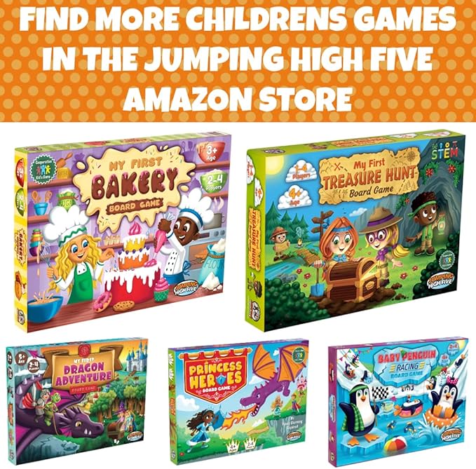 Jumping High Fives My First Magic School Board Game - A Magical Wizard Adventure Game for Kids Ages 5 and Up, Learn New Skills While Casting Spells and Racing Across The Enchanted Grounds