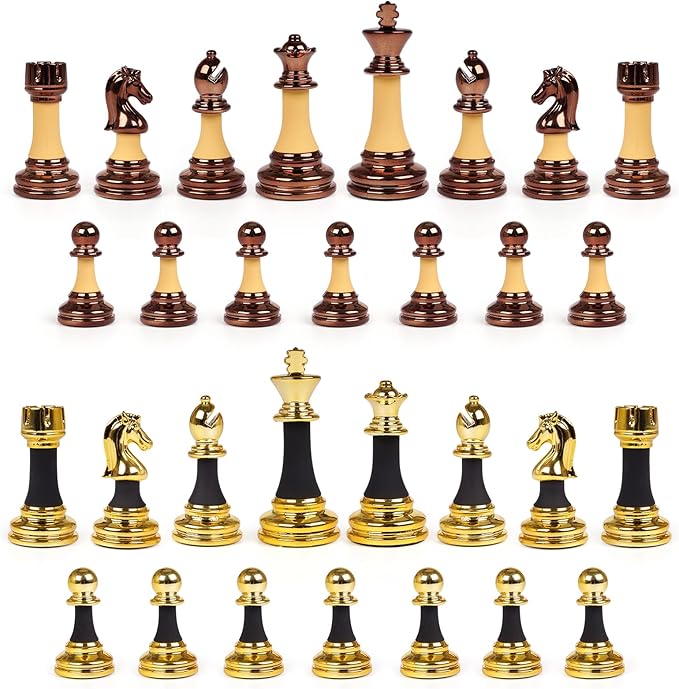 15" Acrylic Chess Sets for Adults Kids with Zinc Alloy + Acrylic Chess Pieces & Portable Folding Wooden Chess Board Travel Tournament Chess Set Strategy Board Game Gift – Chessmen