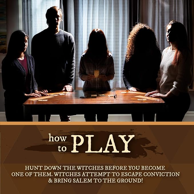 Facade Dark Cites Series Board Game of Strategy, Deceit, and Luck - Card Game for Teens Adults and Family - Salem 1692