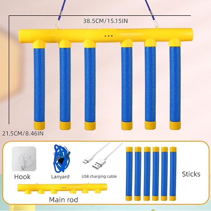 Upgrade Reflex Stick Game, Reflex Challenge Game, Hand Eye Coordination Training Toy, Drop Stick Hand Speed Challenge, Catching Sticks Games, Adjustable Speed Catching Sticks Games