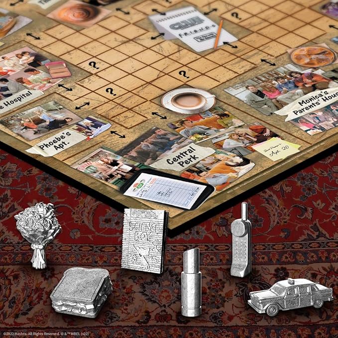 CLUE: Friends | Solve The Mystery in This Collectible Clue Game | Featuring Characters & Locations from Friends TV Sitcom Series | Officially-Licensed Friends TV Show Game & Merchandise