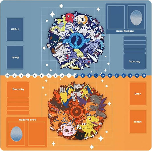 DTCG playmat 2 Player Duel Mat Gaming Competition Pad Mat Card Binder Deck 60 * 60CM 23.6x23.6in
