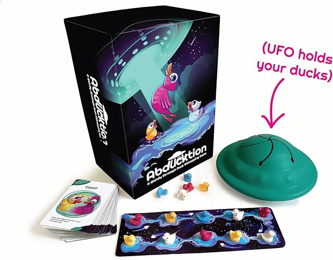 Abducktion - A weirdly Strategic Duck Kidnapping Game, 15-Minutes of Light Strategy of Ducks, a UFO, and Mind-Bending, Shape-Finding Logic!