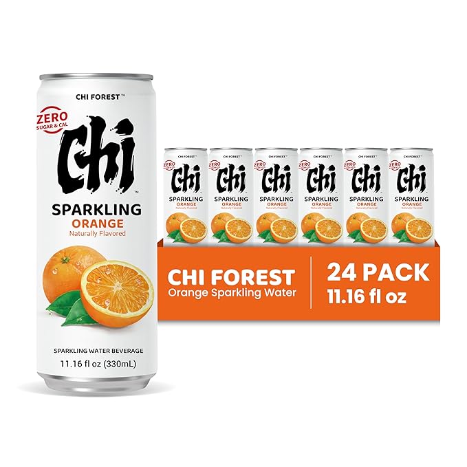 CHI FOREST Orange sparkling water, 0 Sugar 0 Carolies, 11.15 oz* 24