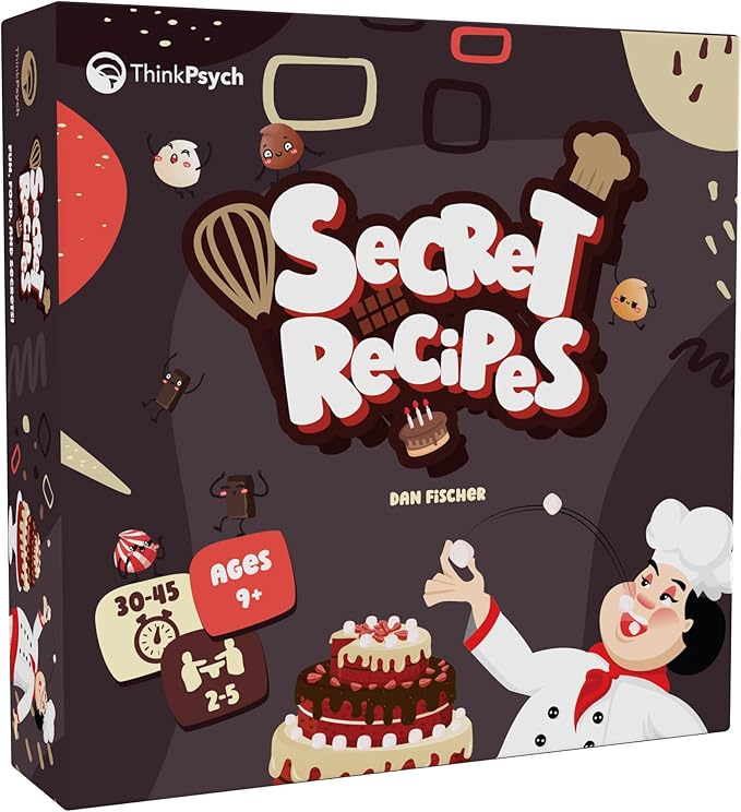 Secret Recipes - The Sneaky Baking Game for The Whole Family - 2-5 Players - Family Board Games for Kids and Adults - Ages 9+