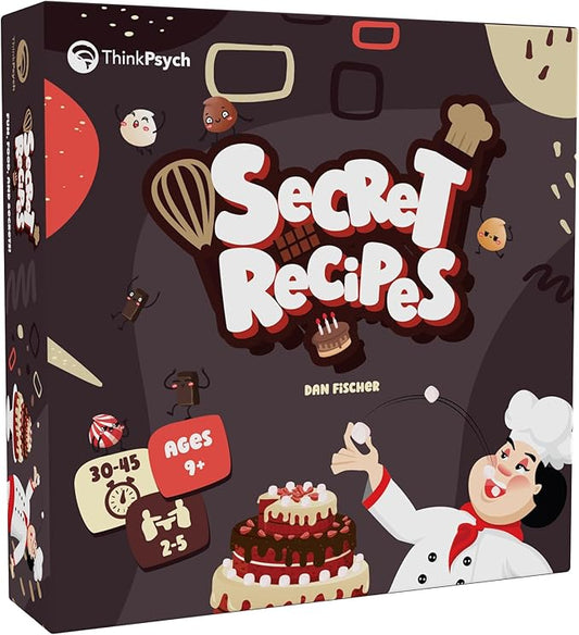 Secret Recipes - The Sneaky Baking Game for The Whole Family - 2-5 Players - Family Board Games for Kids and Adults - Ages 9+