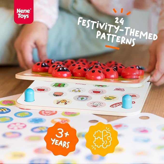 Nene Toys Festivities Memory Game Extension Set - 24 Additional Matching Cards for Christmas, Three Kings, Easter, Halloween, Carnival and More [Nene Toys Exclusive Size]