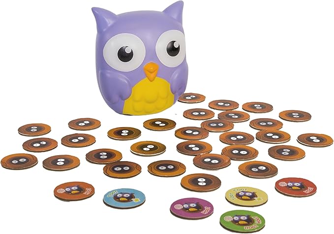 Electronic Toy Game, Interactive Educational Memory Matching Game, for Preschool, Kids, Family Game Nights and Play Dates, 2 to 4 Players, Ages 4+, Hoot or Toot by Blue Orange Games