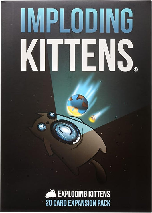 Imploding Kittens Expansion Pack by Exploding Kittens, Original Game Required - 2-5 Players - Ages 7+ - 15 Minutes to Play - Ideal for Party, Family Game Night, Fun for Kids and Adults