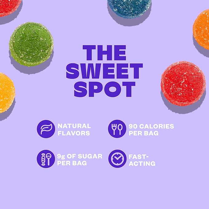 Tandy Stress Heads GABA Amino Acids Gummies I Perfectly Sour Fruit Faves Flavor Gummies Helps Support Stress Relief I Gluten-Free Fast-Acting Dietary Supplement Gummy I 6-Pack