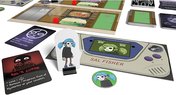 Sally Face: Strange Nightmares - Cooperative Board Game, Based On The Video Game, Officially Licensed, Ages 13+, 1-5 Players, 45 Min