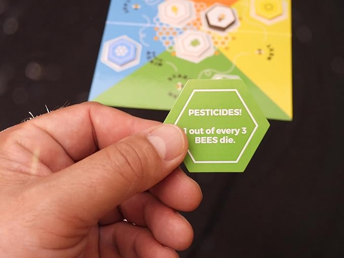 Engaging Hive Game - Strategy Planning for Survival Educational Hive Board Game Based on Bee Biology - Family, Ideal for Pre-Teenagers, Parents, Teachers - Board Games 8+ Year Old