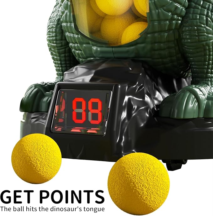 Babyhome Movable Dinosaur Shooting Toys for Kids 3 4 5 6 7+ Years, Tyrannosaurus Shooting Game with Water Mist Spray and Pterosaur Air Pump Foam Shooting Toys (Navy)