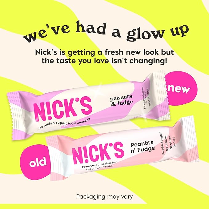 NICK'S Keto Chocolate Candy Bars – Coconut and Peanuts n' Fudge, Variety Pack, No Added Sugar, Low Carb, 180 Calories, Gluten-Free Sweets – 15-Pack (40g Each)