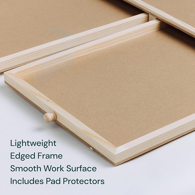 PlayVibe Puzzle Locker 1000 Piece Puzzle Board with Drawers and Cover - Solve Station - Sturdy Puzzles Table with 4 Drawers 22 1/4” x 30" - Jigsaw Portable Wooden Puzzles Tray Accessories