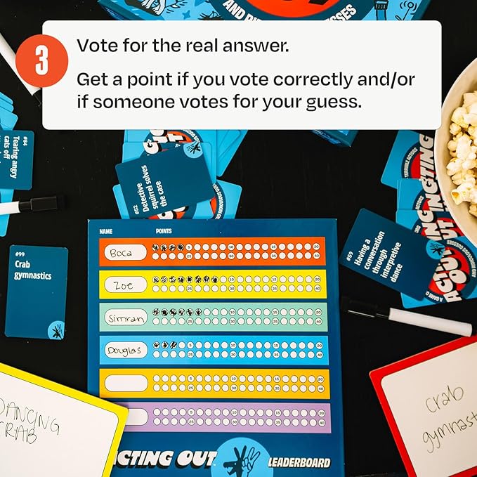 Acting Out [Fun Charades & Guessing Card Game For Kids, Tweens, And Adults | 200 Hilarious Card Prompts | Perfect For Family Game Night, Gifts, Reunions, Groups, Parties & More | Ages 12 And Up]