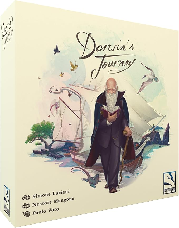 Darwin's Journey Board Game - Evolutionary Strategy Game of Exploration and Discovery, Adventure Game for Kids and Adults, Ages 14+, 1-4 Players, 30-120 Min Playtime, Made by Thundergryph Games