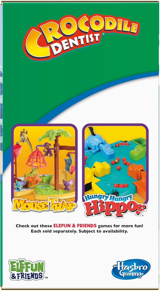 Hasbro Gaming Crocodile Dentist Kids Board Game, Ages 4 And Up (Amazon Exclusive)