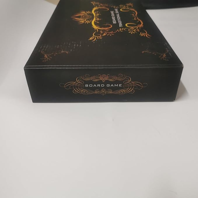 Wooden Inlaid Backgammon Set, Classic Strategy Board Game Case 15.7" Large Size, Backgammon with Checkers Pieces for Adults and for Children